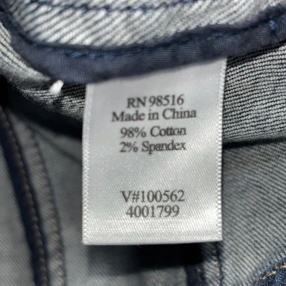 Coldwater Creek Womens‎ Denim Jean Jacket 8 Blue Fade Button Front Stretch Retro - Picture 5 of 9